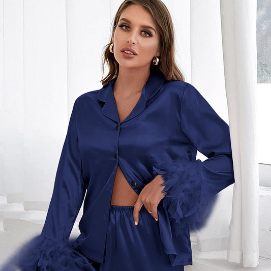 Dark Blue FeatherLite Nightwear